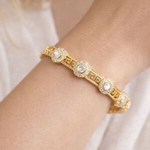 Gold Medallion Bracelet